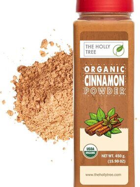 Organic Cinnamon Powder 15.9 oz - USDA Certified, Gluten-Free Spice for Baking